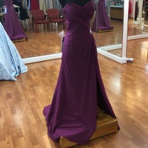 mori lee mulberry bridesmaid dress